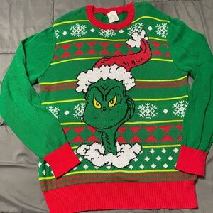 The Grinch Official Licensed Ugly Christmas Sweater Size M 2018 Dr. Seuss